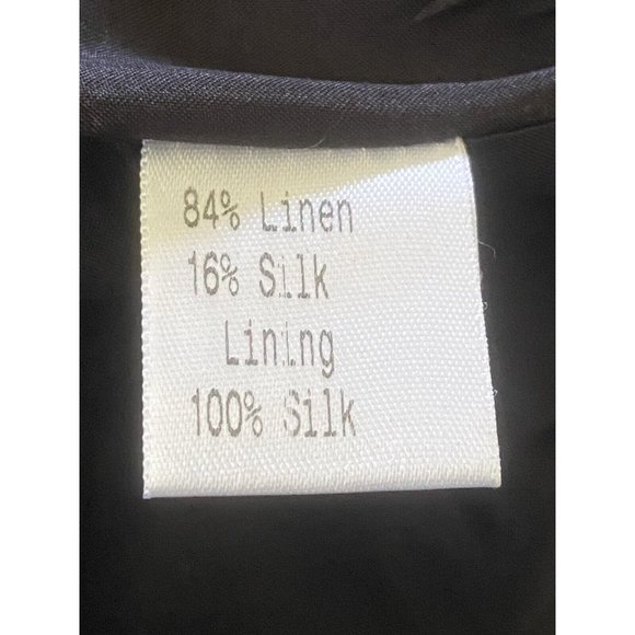 Vintage Vera‎ Wang Silk Blend Size 6 Black Capri Embellished 3 D Cropped Pants - Picture 5 of 16